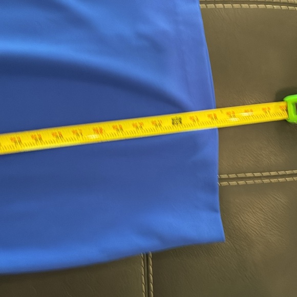 Tommy Hilfiger Sz 14 flutter sleeve sheath dress cobalt blue white trim - Picture 9 of 12